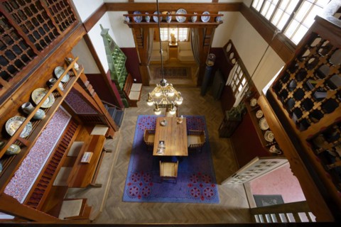 Interior view, hall, Villa Jurkovic, Brno, Jihomoravsky kraj, Czech Republic, Europe