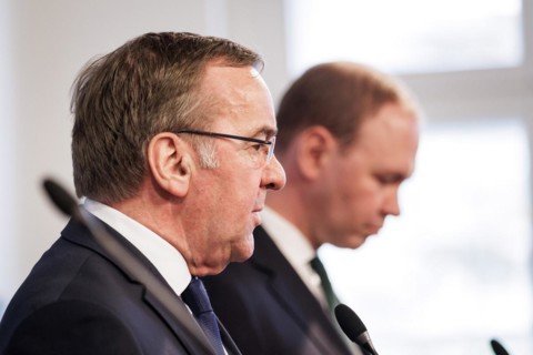 Boris Pistorius, Federal Minister of Defence, at a press conference on the structural reform of the