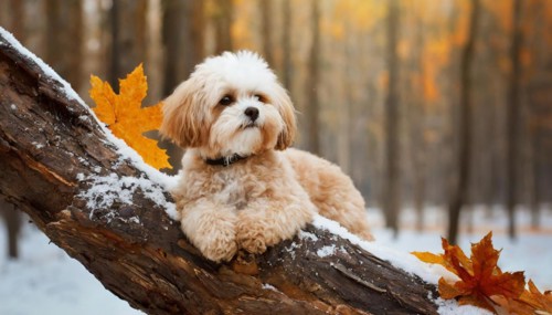 KI generated, animal, animals, mammal, mammals, Maltipoo (Canis lupus familiaris), dog, dogs,