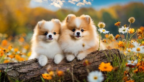 KI generated, animal, animals, mammal, mammals, one, single animal, dwarf spitz, Spitz, (Canis