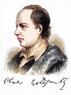 Oliver Goldsmith (born 10 November 1728 in Smith-Hill House near Elphin Ireland, died 4 April 1774