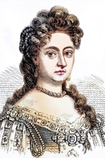 Mary II (born 30 April 1662 at St James's Palace in London, died 28 December 1694 at Kensington