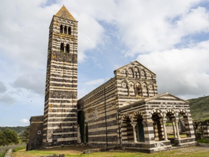 Abbey church Santissima Trinita di Saccargia of the destroyed Camaldolese monastery, near