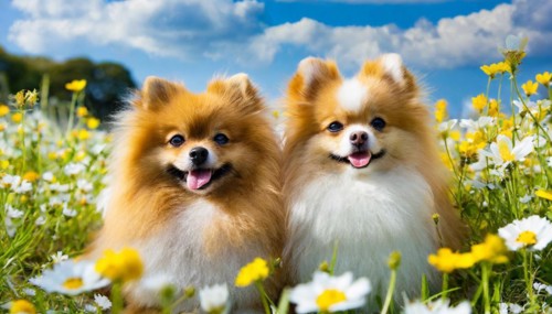Ai generated, animal, animals, mammal, mammals, a, single animal, dwarf spitz, Spitz, (Canis lupus