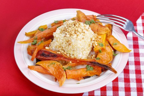 South German cuisine, butternut squash, butternut squash, baked squash with goat's cheese, cheese