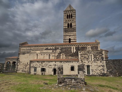 Abbey church Santissima Trinita di Saccargia of the destroyed Camaldolese monastery, near