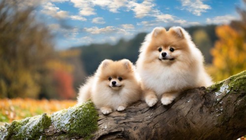 KI generated, animal, animals, mammal, mammals, one, single animal, dwarf spitz, Spitz, (Canis