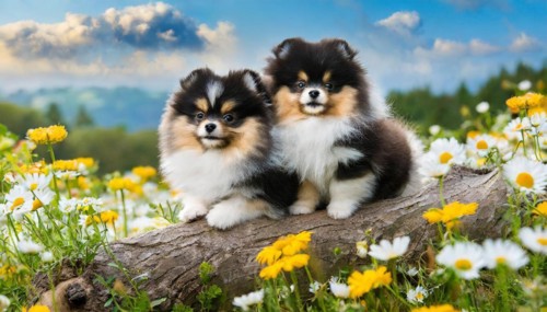 KI generated, animal, animals, mammal, mammals, one, single animal, dwarf spitz, Spitz, (Canis