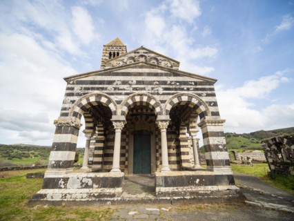 Abbey church Santissima Trinita di Saccargia of the destroyed Camaldolese monastery, near