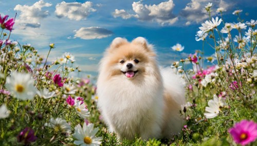 KI generated, animal, animals, mammal, mammals, one, single animal, dwarf spitz, Spitz, (Canis