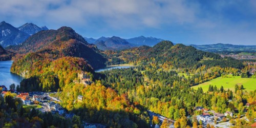 Hohenschwangau Castle, Romantic Road, Ostallgaeu, Bavaria, Germany, Europe