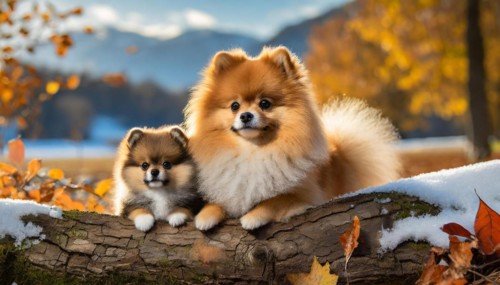 KI generated, animal, animals, mammal, mammals, one, single animal, dwarf spitz, Spitz, (Canis