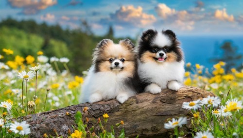 KI generated, animal, animals, mammal, mammals, one, single animal, dwarf spitz, Spitz, (Canis