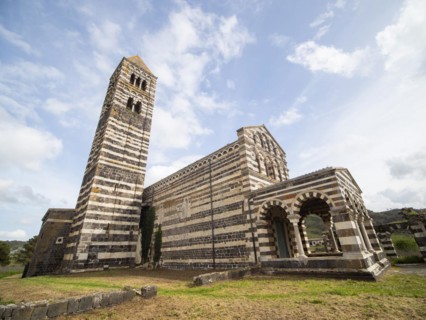 Abbey church Santissima Trinita di Saccargia of the destroyed Camaldolese monastery, near