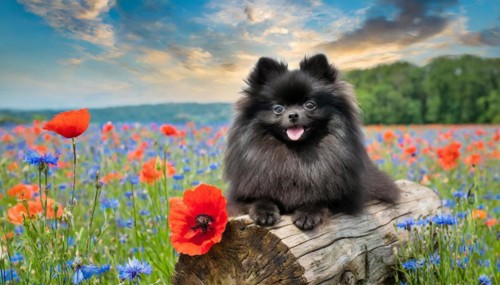 Ai generated, animal, animals, mammal, mammals, a, single animal, dwarf spitz, Spitz, (Canis lupus