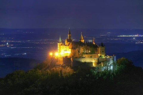 Hohenzollern Castle, ancestral castle of the princely family and former ruling Prussian royal and
