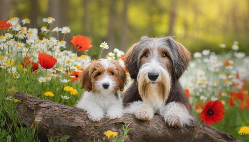 KI generated, animal, animals, mammal, mammals, bobtail, (Canis lupus familiaris), dog, dogs,