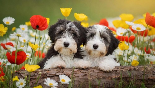 KI generated, animal, animals, mammal, mammals, bobtail, (Canis lupus familiaris), dog, dogs,
