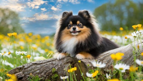 Ai generated, animal, animals, mammal, mammals, a, single animal, dwarf spitz, Spitz, (Canis lupus