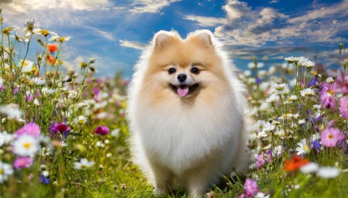 KI generated, animal, animals, mammal, mammals, one, single animal, dwarf spitz, Spitz, (Canis