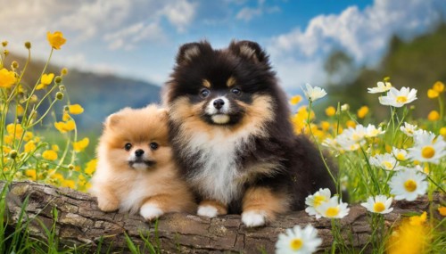 Ai generated, animal, animals, mammal, mammals, a, single animal, dwarf spitz, Spitz, (Canis lupus