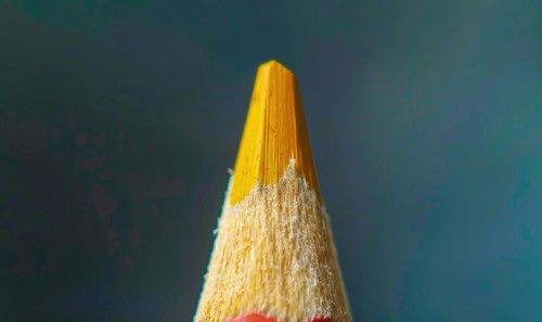 Close-up of a set of colored pencils AI generated
