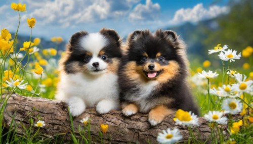 KI generated, animal, animals, mammal, mammals, one, single animal, dwarf spitz, Spitz, (Canis