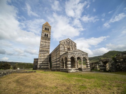 Abbey church Santissima Trinita di Saccargia of the destroyed Camaldolese monastery, near