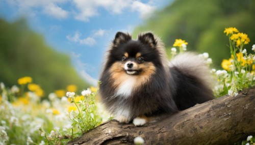 Ai generated, animal, animals, mammal, mammals, a, single animal, dwarf spitz, Spitz, (Canis lupus