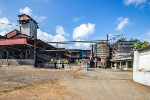 One of the last rum factories still working with steam engines, Rum Agricolo from the Montebello