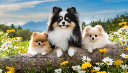 KI generated, animal, animals, mammal, mammals, dwarf spitz, Spitz, (Canis lupus familiaris), dog,