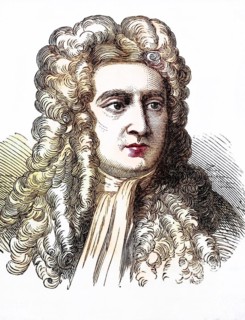 Sir Isaac Newton (born 4 January 1643 in Woolsthorpe-by-Colsterworth in Lincolnshire, died 31 March