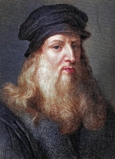 Leonardo Da Vinci 1452-1519, Florentine artist, Historic, digitally restored reproduction from a