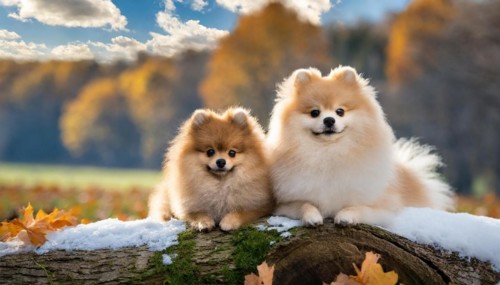 KI generated, animal, animals, mammal, mammals, one, single animal, dwarf spitz, Spitz, (Canis