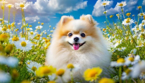 KI generated, animal, animals, mammal, mammals, one, single animal, dwarf spitz, Spitz, (Canis