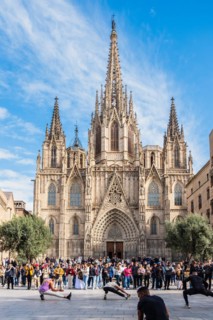 Cathedral in Barcelona, Spain, Europe