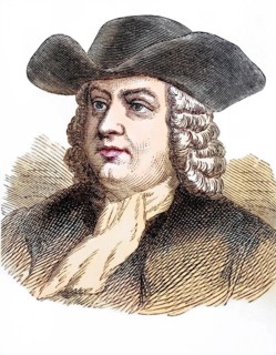 William Penn (born 14 October 1644 in London, died 30 July 1718 in Ruscombe, Berkshire) founded the