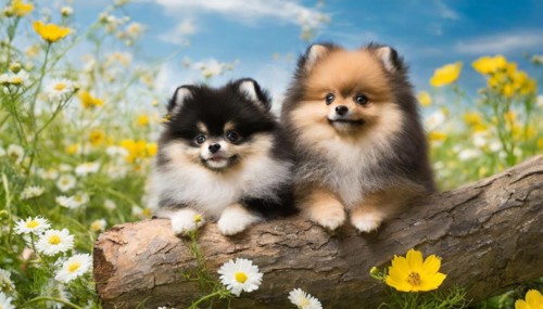 Ai generated, animal, animals, mammal, mammals, a, single animal, dwarf spitz, Spitz, (Canis lupus