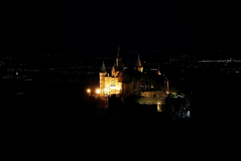 Hohenzollern Castle, ancestral castle of the princely family and former ruling Prussian royal and