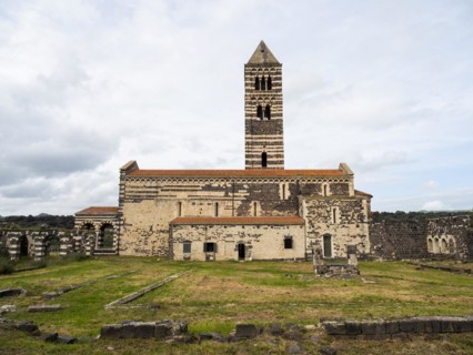 Abbey church Santissima Trinita di Saccargia of the destroyed Camaldolese monastery, near