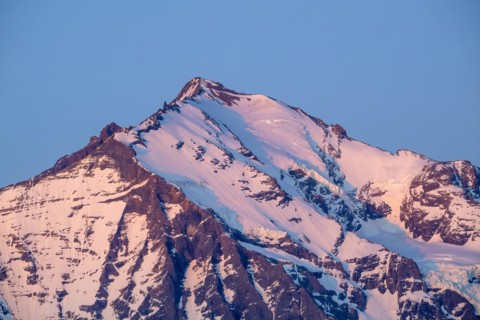 Andes mountain range, morning light, Torres del Paine National Park, Parque Nacional Torres del