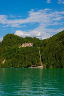The Historical Grandhotel Giessbach on the Mountain Side on Lake Brienz in Bern Canton,