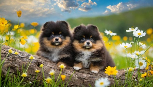 KI generated, animal, animals, mammal, mammals, one, single animal, dwarf spitz, Spitz, (Canis