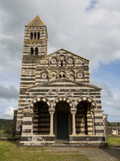 Abbey church Santissima Trinita di Saccargia of the destroyed Camaldolese monastery, near