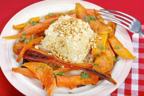 South German cuisine, butternut squash, butternut squash, baked squash with goat's cheese, cheese