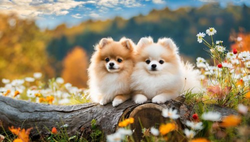 KI generated, animal, animals, mammal, mammals, one, single animal, dwarf spitz, Spitz, (Canis