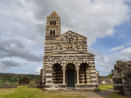 Abbey church Santissima Trinita di Saccargia of the destroyed Camaldolese monastery, near