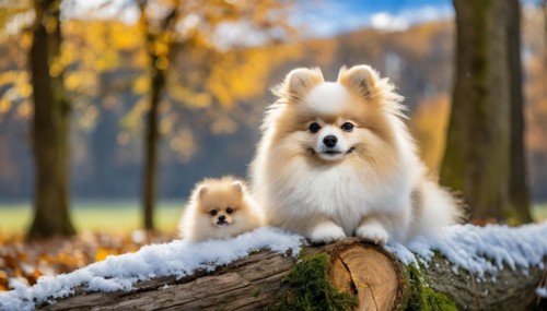 KI generated, animal, animals, mammal, mammals, one, single animal, dwarf spitz, Spitz, (Canis