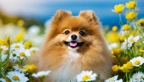 Ai generated, animal, animals, mammal, mammals, a, single animal, dwarf spitz, Spitz, (Canis lupus