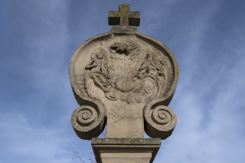 Wayside shrine at St Bartholomew's, 18th century, Kleineibstadt, Lower Franconia, Bavaria, Germany,